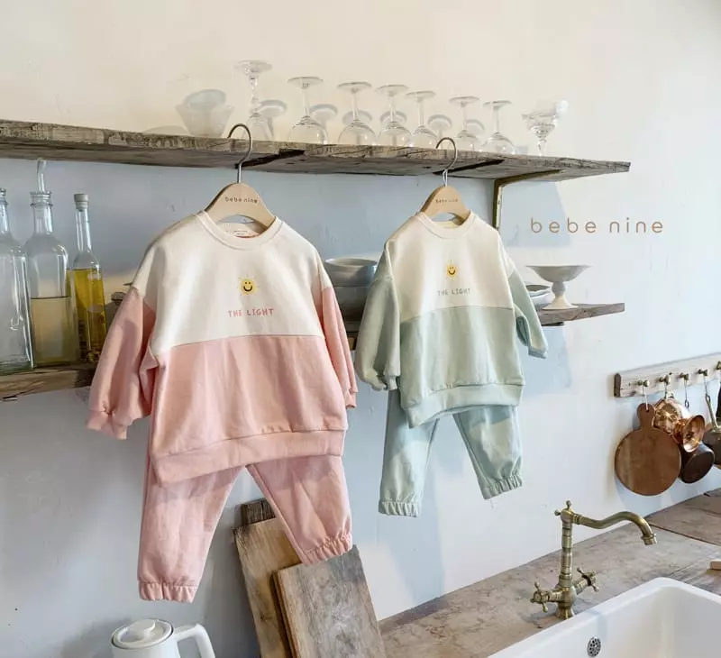 Bebe Nine - Korean Children Fashion - #childrensboutique - Sunny Top Bottom Set