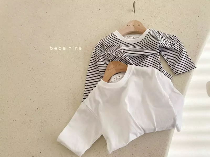 Bebe Nine - Korean Children Fashion - #designkidswear - Kid Basic Tee - 5