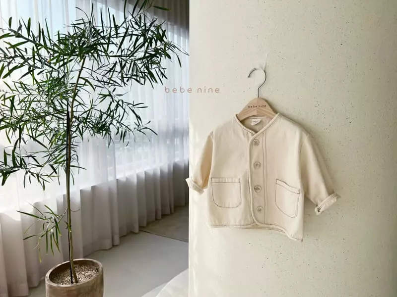 Bebe Nine - Korean Children Fashion - #fashionkids - Beige Washing Jacket - 2