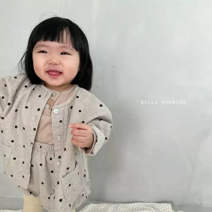 Bella Bambina - Korean Baby Fashion - #babyboutique - Bebe Noel Button Tee - 8