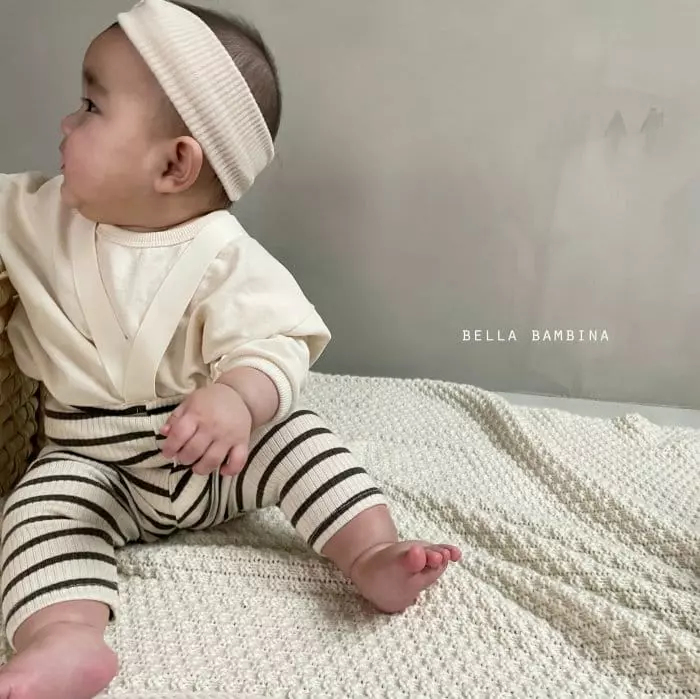 Bella Bambina - Korean Baby Fashion - #babyboutique - Bebe Bang Bang Simple Piping Tee - 6