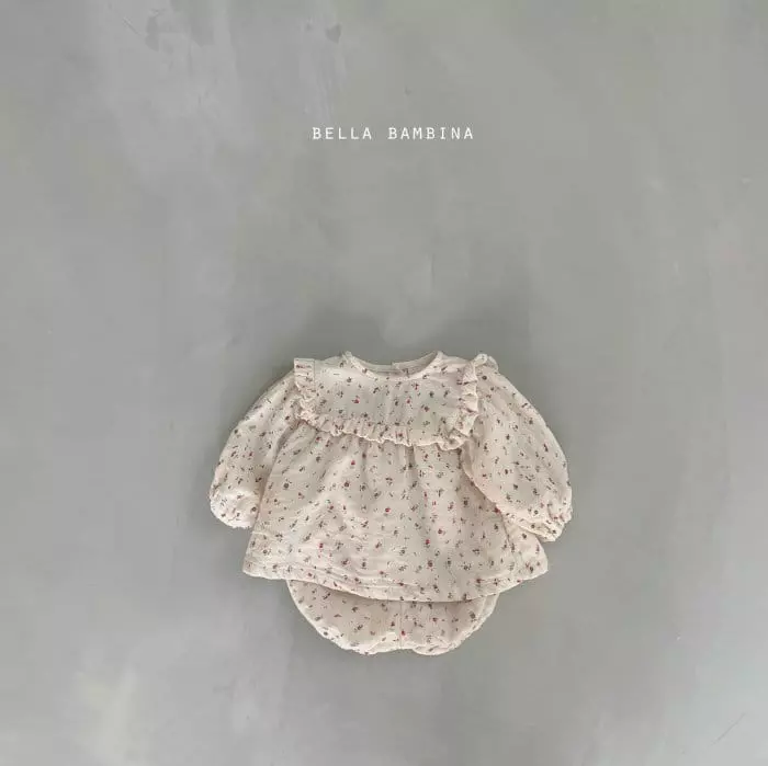 Bella Bambina - Korean Baby Fashion - #babyboutique - Bebe Sachorom Top Bottom Set - 11