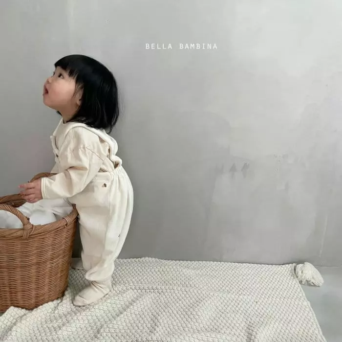 Bella Bambina - Korean Baby Fashion - #babyboutique - Bebe Arcon Dungarees Bodysuit - 3