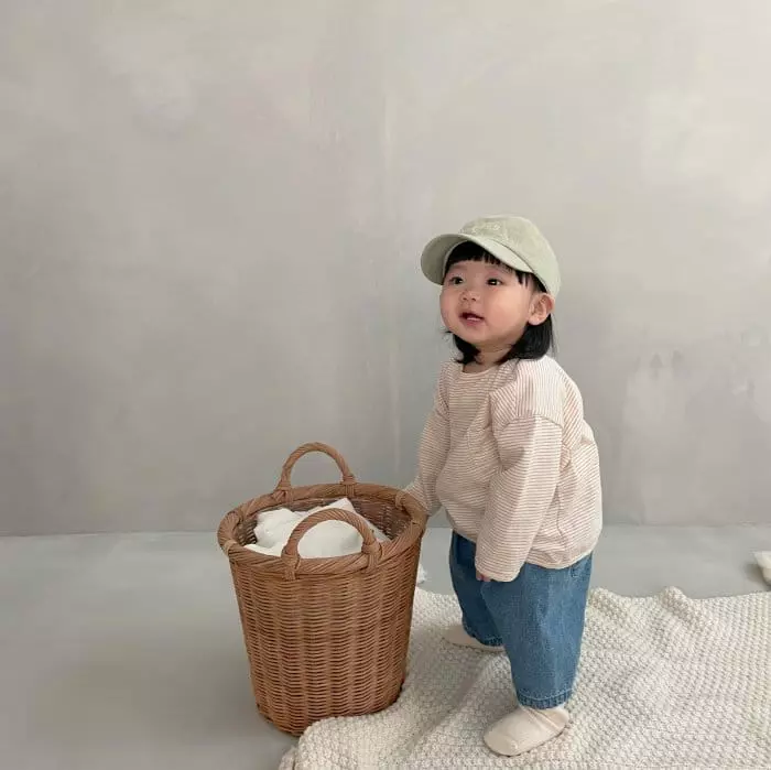 Bella Bambina - Korean Baby Fashion - #babyboutiqueclothing - Bebe Easy Deggi Piping Tee - 6