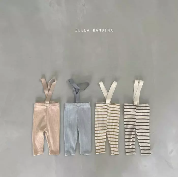 Bella Bambina - Korean Baby Fashion - #babyboutiqueclothing - Bebe Dungarees Leggings