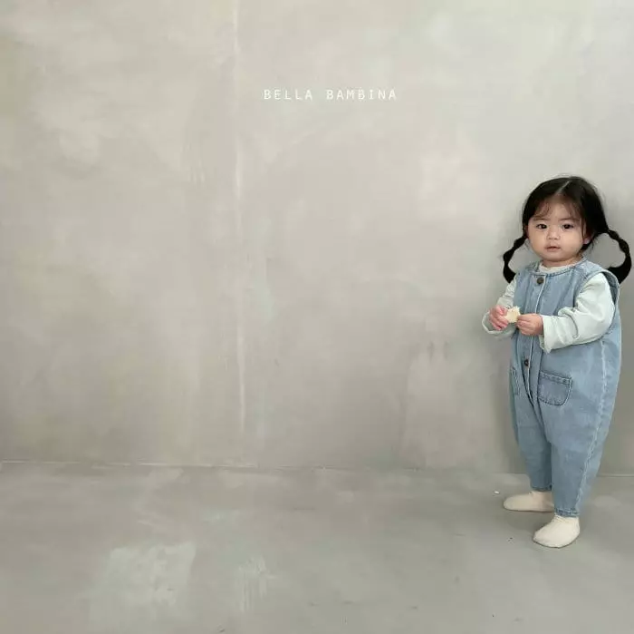Bella Bambina - Korean Baby Fashion - #babyboutiqueclothing - Bebe Toy Denim Bodysuit - 7