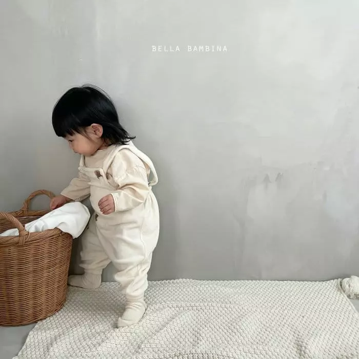 Bella Bambina - Korean Baby Fashion - #babyboutiqueclothing - Bebe Arcon Dungarees Bodysuit - 5