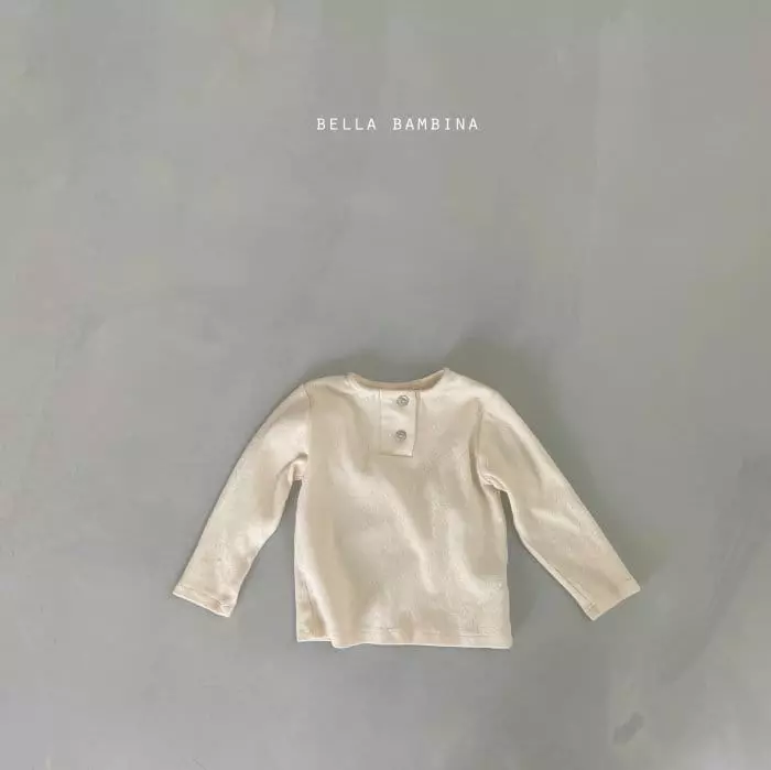 Bella Bambina - Korean Baby Fashion - #babyclothing - Bebe Noel Button Tee - 10