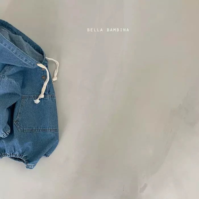 Bella Bambina - Korean Baby Fashion - #babyclothing - Bebe Mono Denim Anorak Bodysuit - 10