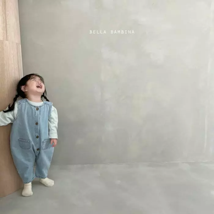 Bella Bambina - Korean Baby Fashion - #babyclothing - Bebe Toy Denim Bodysuit - 8