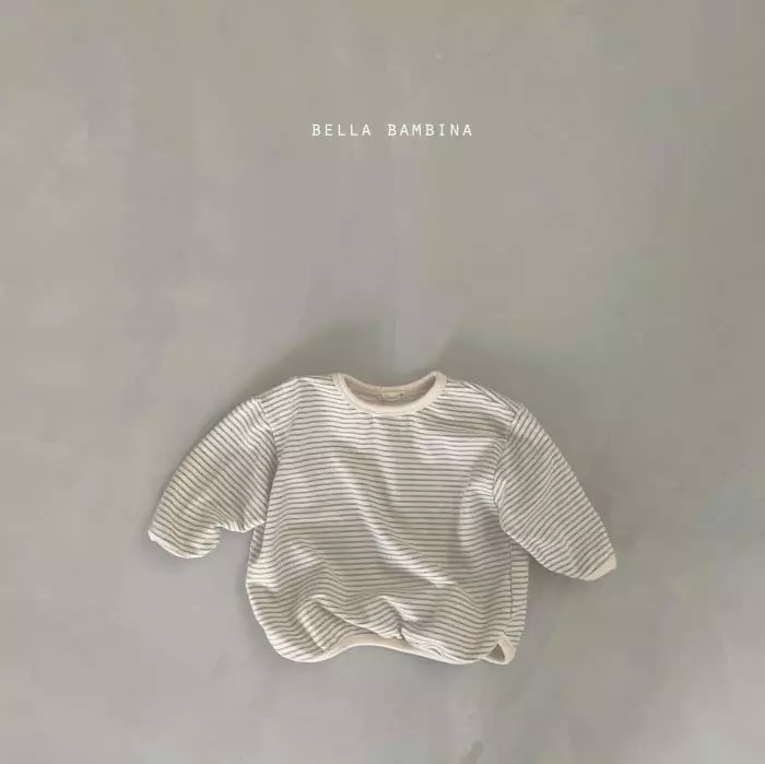 Bella Bambina - Korean Baby Fashion - #babyfashion - Bebe Bang Bang Stripes Piping Tee - 10