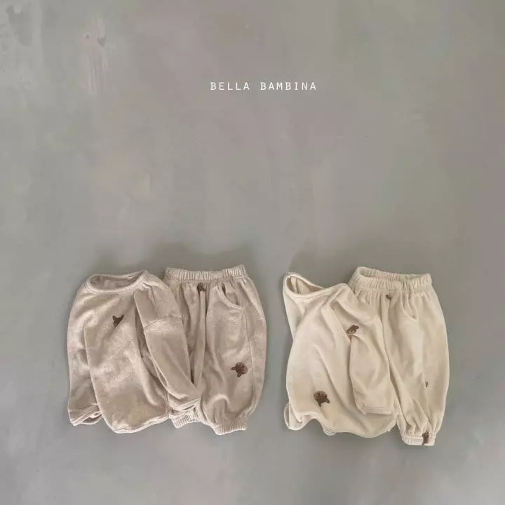 Bella Bambina - Korean Baby Fashion - #babyfashion - Bebe Arcon Piping Top Bottom Set