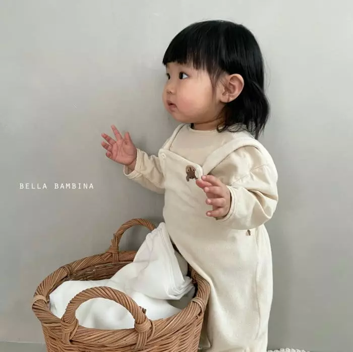 Bella Bambina - Korean Baby Fashion - #babyfashion - Bebe Arcon Dungarees Bodysuit - 7