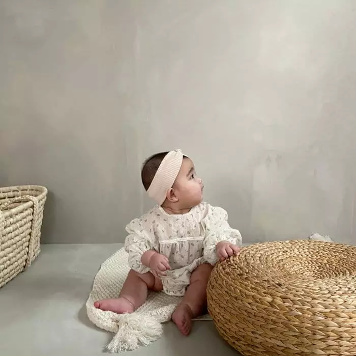 Bella Bambina - Korean Baby Fashion - #babyfashion - Bebe Flower Bodysuit - 6