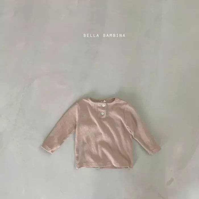 Bella Bambina - Korean Baby Fashion - #babyfever - Bebe Noel Button Tee - 12