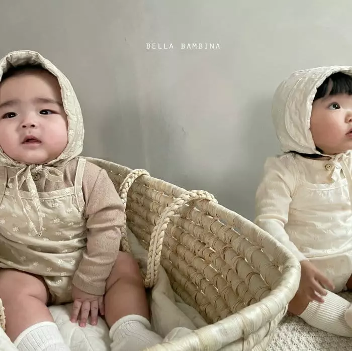 Bella Bambina - Korean Baby Fashion - #babyfever - Bebe Daisy Bodysuit with Bonnet - 2