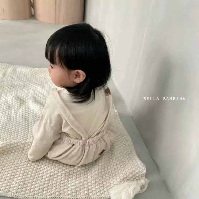 Bella Bambina - Korean Baby Fashion - #babyfever - Bebe Arcon Dungarees Bodysuit - 8