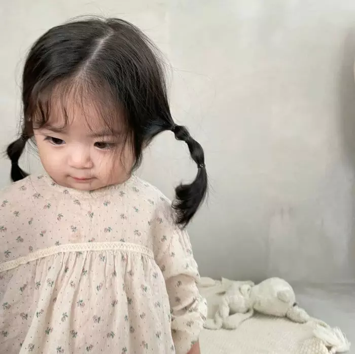 Bella Bambina - Korean Baby Fashion - #babylifestyle - Bebe Flower Bodysuit - 9
