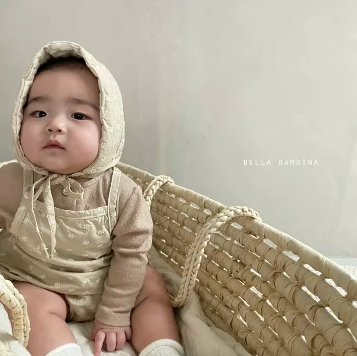 Bella Bambina - Korean Baby Fashion - #babyoninstagram - Bebe Daisy Bodysuit with Bonnet - 5