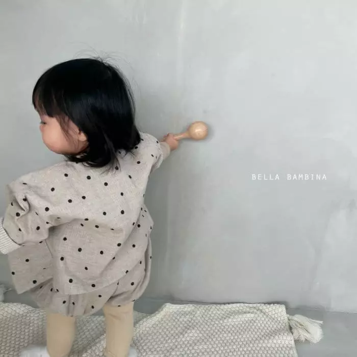 Bella Bambina - Korean Baby Fashion - #babyoninstagram - Beeb Dot Bloomer Top Set - 3