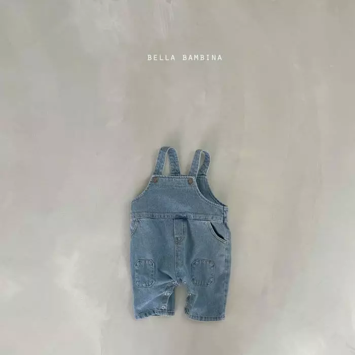 Bella Bambina - Korean Baby Fashion - #babyoninstagram - Bebe Bbangdduck Dungarees Bodysuit - 2