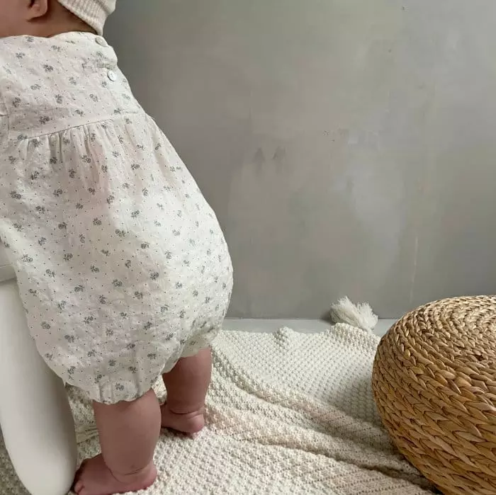 Bella Bambina - Korean Baby Fashion - #babyoninstagram - Bebe Flower Bodysuit - 10