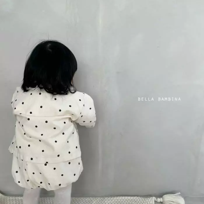 Bella Bambina - Korean Baby Fashion - #babyoninstagram - Bebe Dot Dnui Cardigan - 6