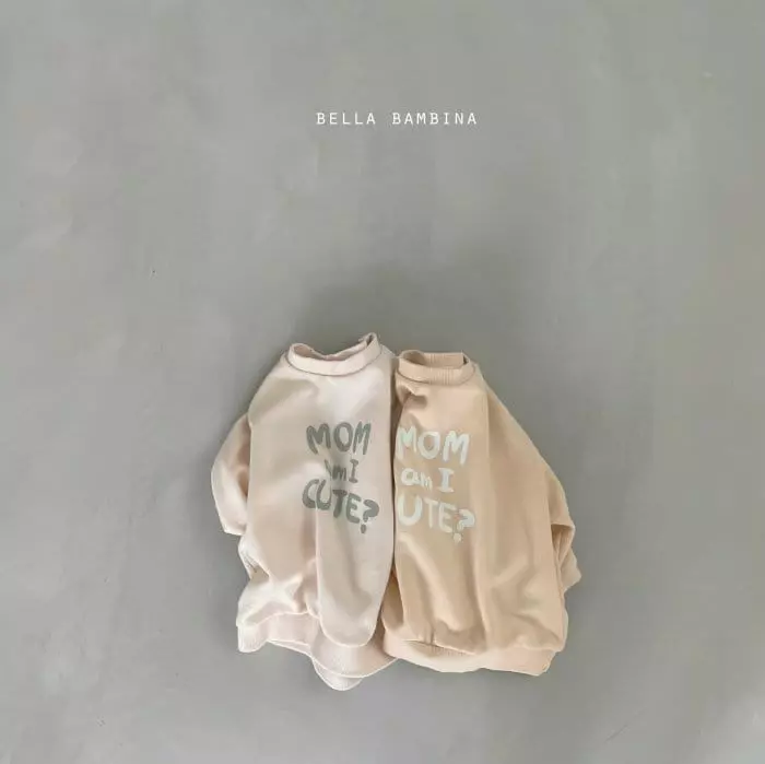 Bella Bambina - Korean Baby Fashion - #babyoninstagram - Bebe Mommy Swaetshirt