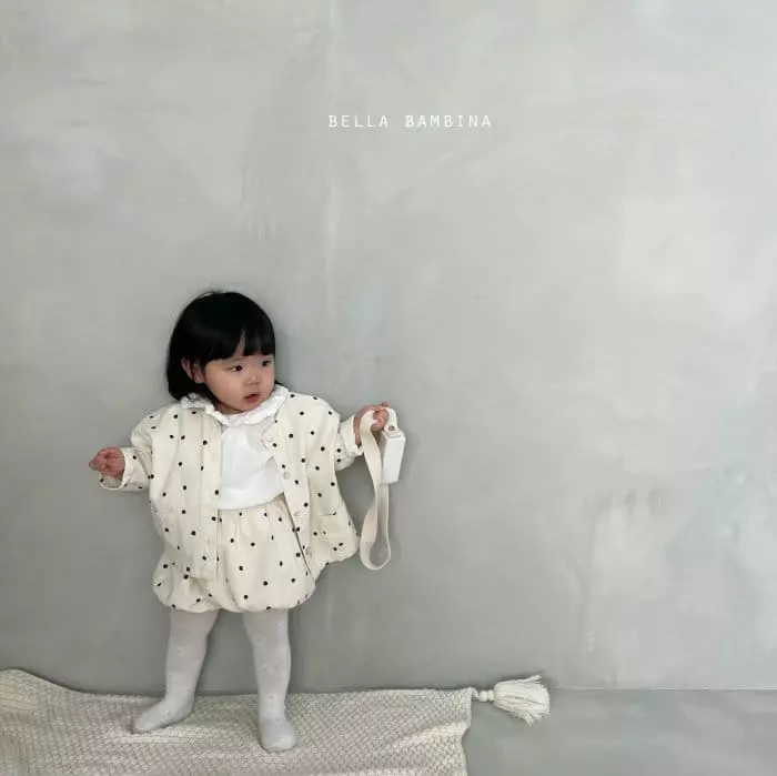 Bella Bambina - Korean Baby Fashion - #babyoninstagram - Beeb Dot Bloomer Top Set - 4