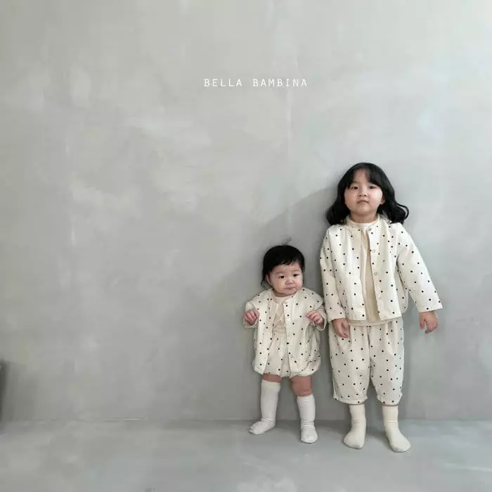 Bella Bambina - Korean Baby Fashion - #babyootd - Bebe Dot Dnui Cardigan - 7