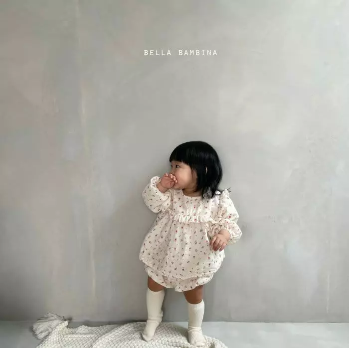 Bella Bambina - Korean Baby Fashion - #babyoutfit - Bebe Sachorom Top Bottom Set - 7
