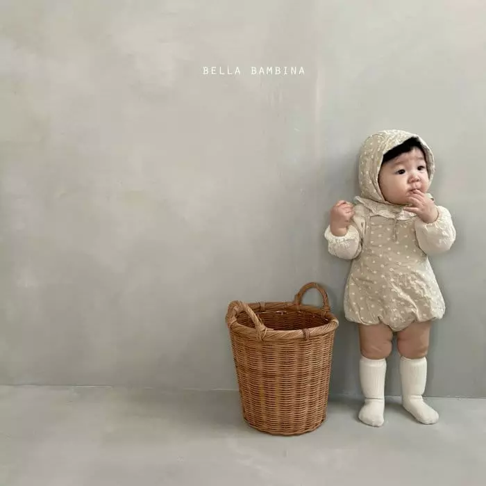 Bella Bambina - Korean Baby Fashion - #babywear - Bebe Daisy Bodysuit with Bonnet - 9