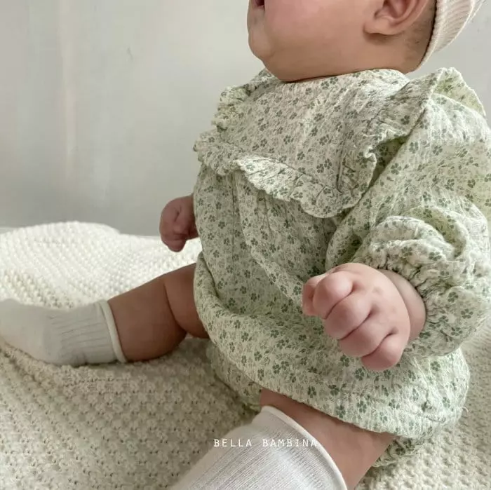 Bella Bambina - Korean Baby Fashion - #babywear - Bebe Sachorom Top Bottom Set - 8