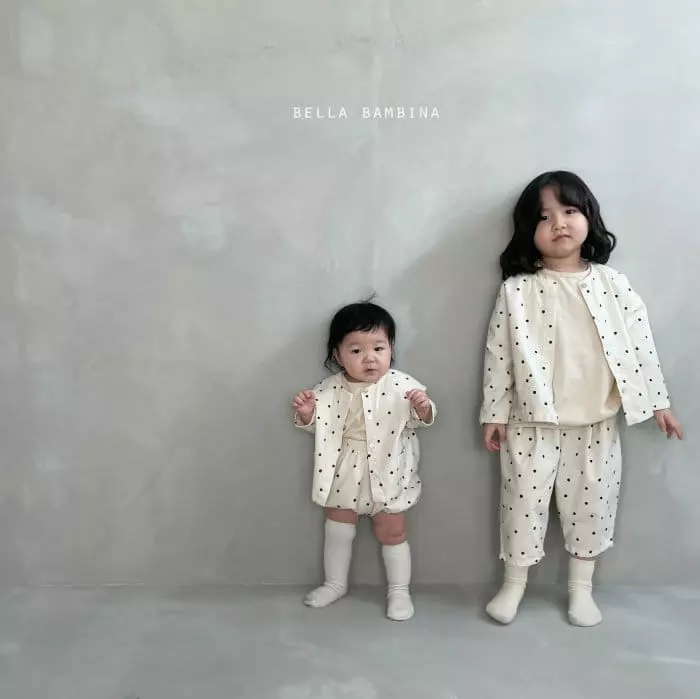 Bella Bambina - Korean Baby Fashion - #onlinebabyboutique - Beeb Dot Bloomer Top Set - 8
