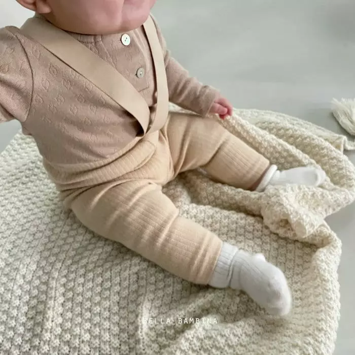 Bella Bambina - Korean Baby Fashion - #onlinebabyshop - Bebe Noel Button Tee - 6