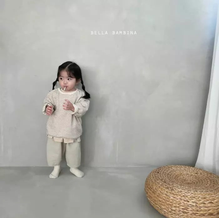 Bella Bambina - Korean Baby Fashion - #onlinebabyshop - Bebe Bang Bang Stripes Piping Tee - 5