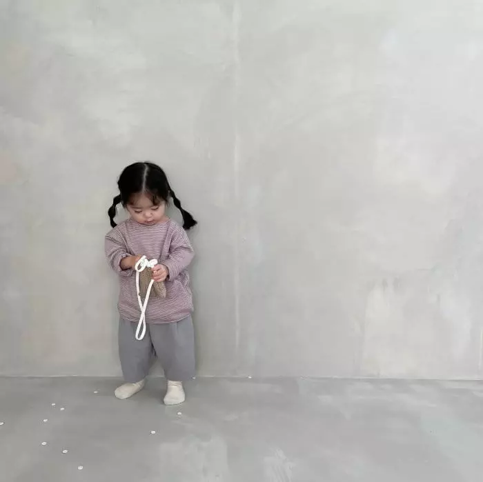 Bella Bambina - Korean Baby Fashion - #onlinebabyshop - Bebe Easy Deggi Piping Tee - 3