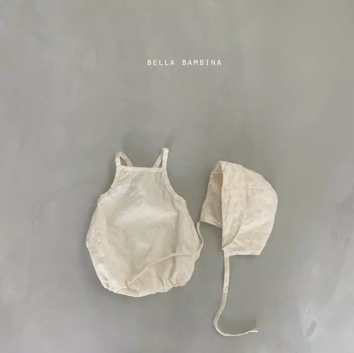 Bella Bambina - Korean Baby Fashion - #onlinebabyshop - Bebe Daisy Bodysuit with Bonnet - 11