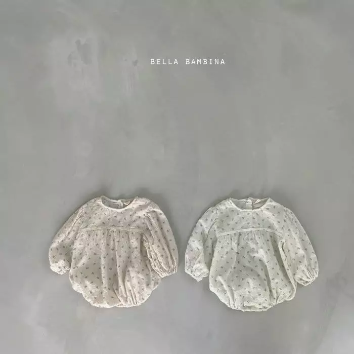 Bella Bambina - Korean Baby Fashion - #onlinebabyshop - Bebe Flower Bodysuit