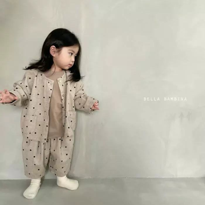 Bella Bambina - Korean Children Fashion - #Kfashion4kids - Dot Onui Pants Shirt Set - 10