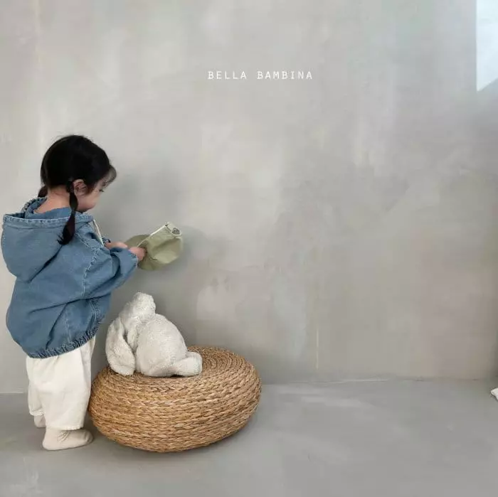 Bella Bambina - Korean Children Fashion - #Kfashion4kids - Mono Denim Anorak Hoody - 5