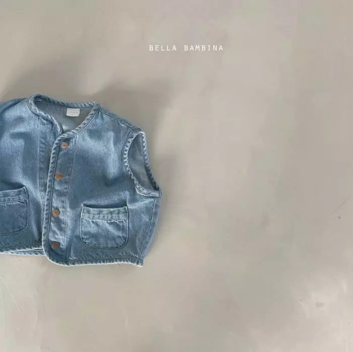Bella Bambina - Korean Children Fashion - #Kfashion4kids - Bell Denim Vest - 2