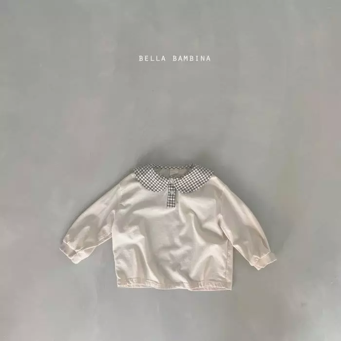 Bella Bambina - Korean Children Fashion - #Kfashion4kids - Check Collar Tee - 11