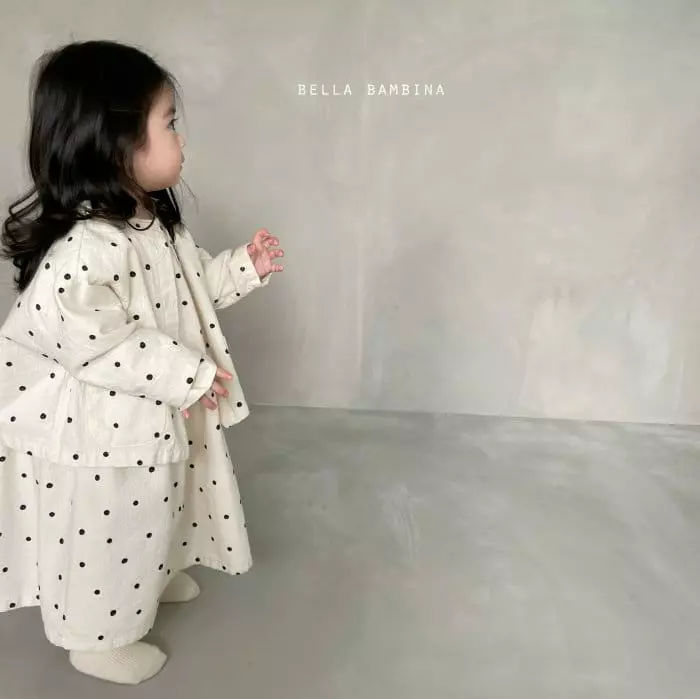 Bella Bambina - Korean Children Fashion - #childofig - Dot Onui One-piece Shirt Set - 2