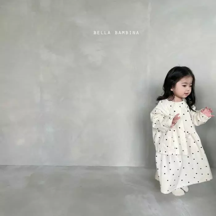Bella Bambina - Korean Children Fashion - #childofig - Dot Onui One-piece Shirt Set - 4