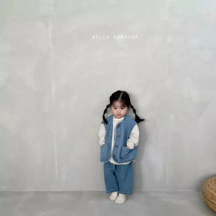 Bella Bambina - Korean Children Fashion - #childrensboutique - Bell Denim Vest - 11