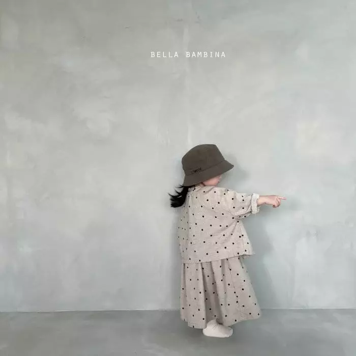 Bella Bambina - Korean Children Fashion - #designkidswear - Dot Onui One-piece Shirt Set - 5