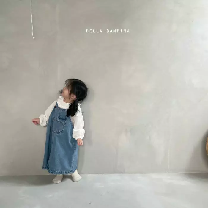 Bella Bambina - Korean Children Fashion - #discoveringself - Molly Denim Dungarees One-piece - 8
