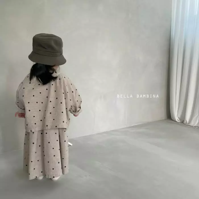 Bella Bambina - Korean Children Fashion - #discoveringself - Dot Onui One-piece Shirt Set - 6