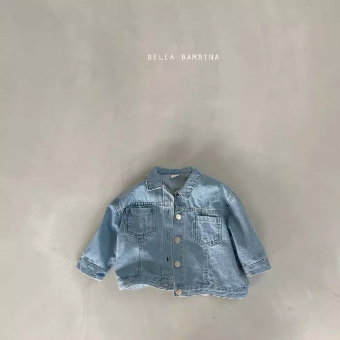 Bella Bambina - Korean Children Fashion - #discoveringself - Stand Denim Jacket